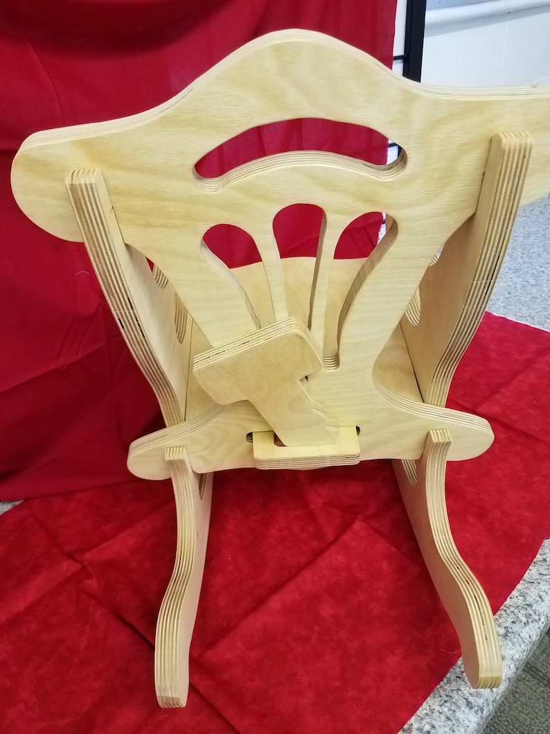 Wood Rocking Chair for Small Child Handcrafted Etsy