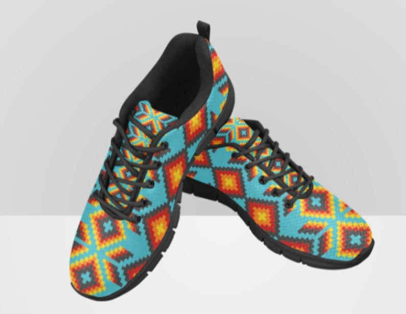 Native American Print Woman's Shoes/sneakers Tribal by Street 101