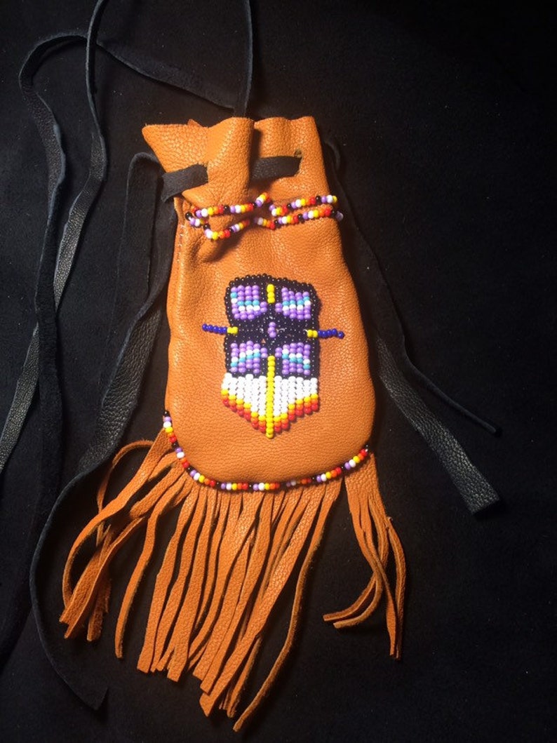 Beaded Native American Medicine Bag Made to Order Etsy