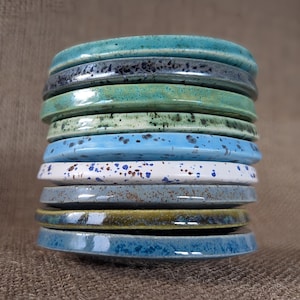 Circular Soap Dish - Coastal Colours