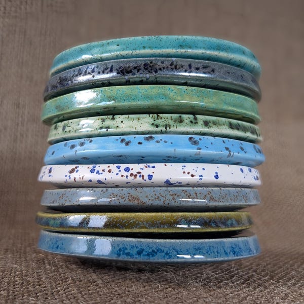 Circular Soap Dish - Coastal Colours
