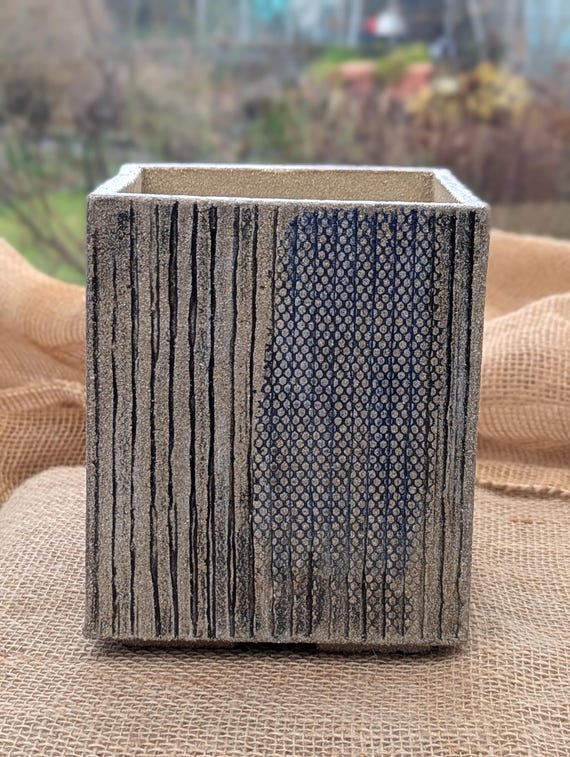 Stoneware  Tall Garden Pots, suitable for all weathers, available in several designs & colours.