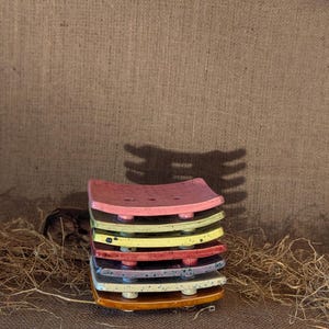Rectangular Ceramic Soap Dish ~ Moorland Colours