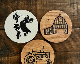 4" Farm Coasters