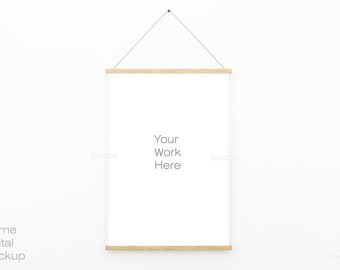Download A3 Poster Hanger Etsy PSD Mockup Templates