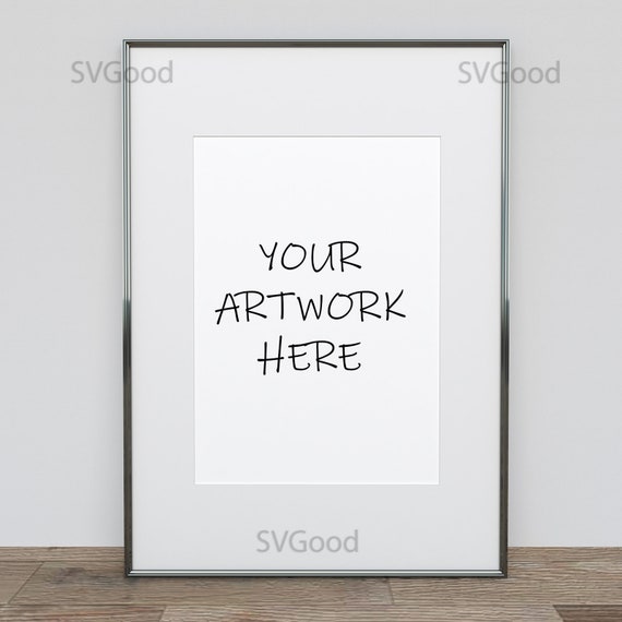 A4 A3 A2 Vertical Digital Black Frame Mockup Minimalist Etsy