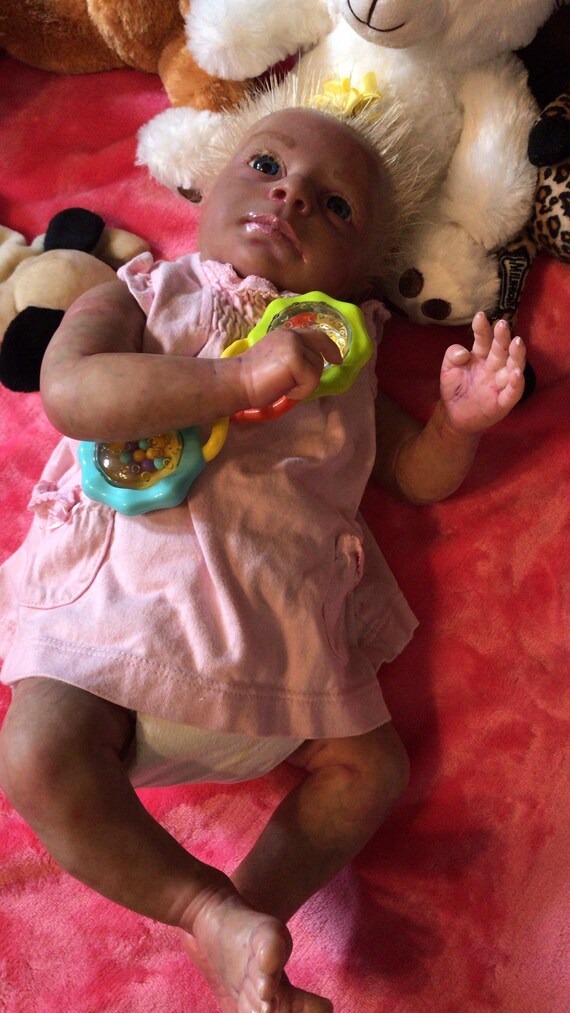 100 00 Full Price Bountiful Baby Madison Awake Blonde Hair Etsy