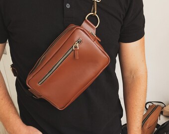 cross body bag mens leather