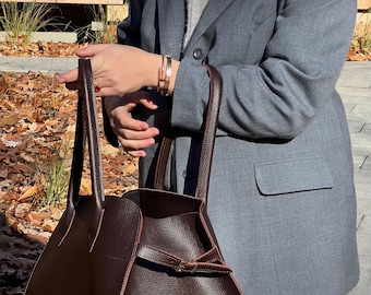 Leather Shoulder Bag,Eco Leather Hobo Bag,Leather Tote Bag Women,Tote Bag,Shoulder Tote Bag,Womens Shoulder Bag Handmade,Mother's Day Gift