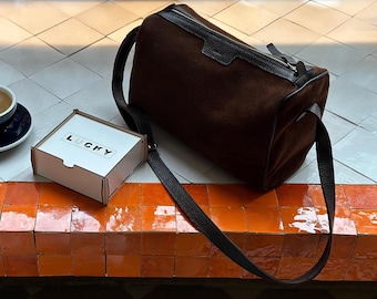 Bucket Bag Leather,Suede Leather Bag Women,Crossbody Bag,Genuine Leather Bag,Handmade Suede Bag,Handbag Women,Mothers Day Gift Women