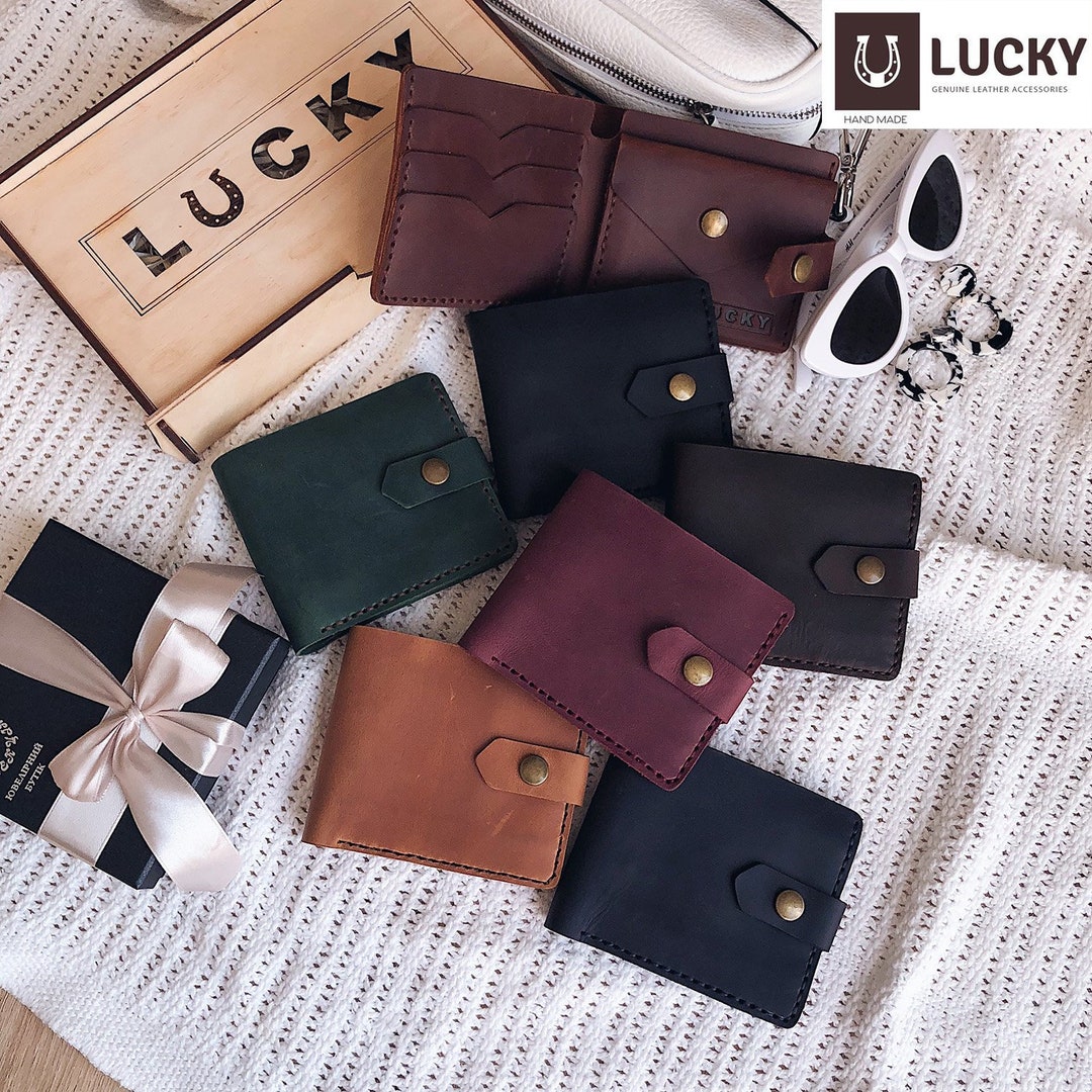 Small Leather Wallet, Pocket Wallet for Women or Men, Minimalist Women — free download