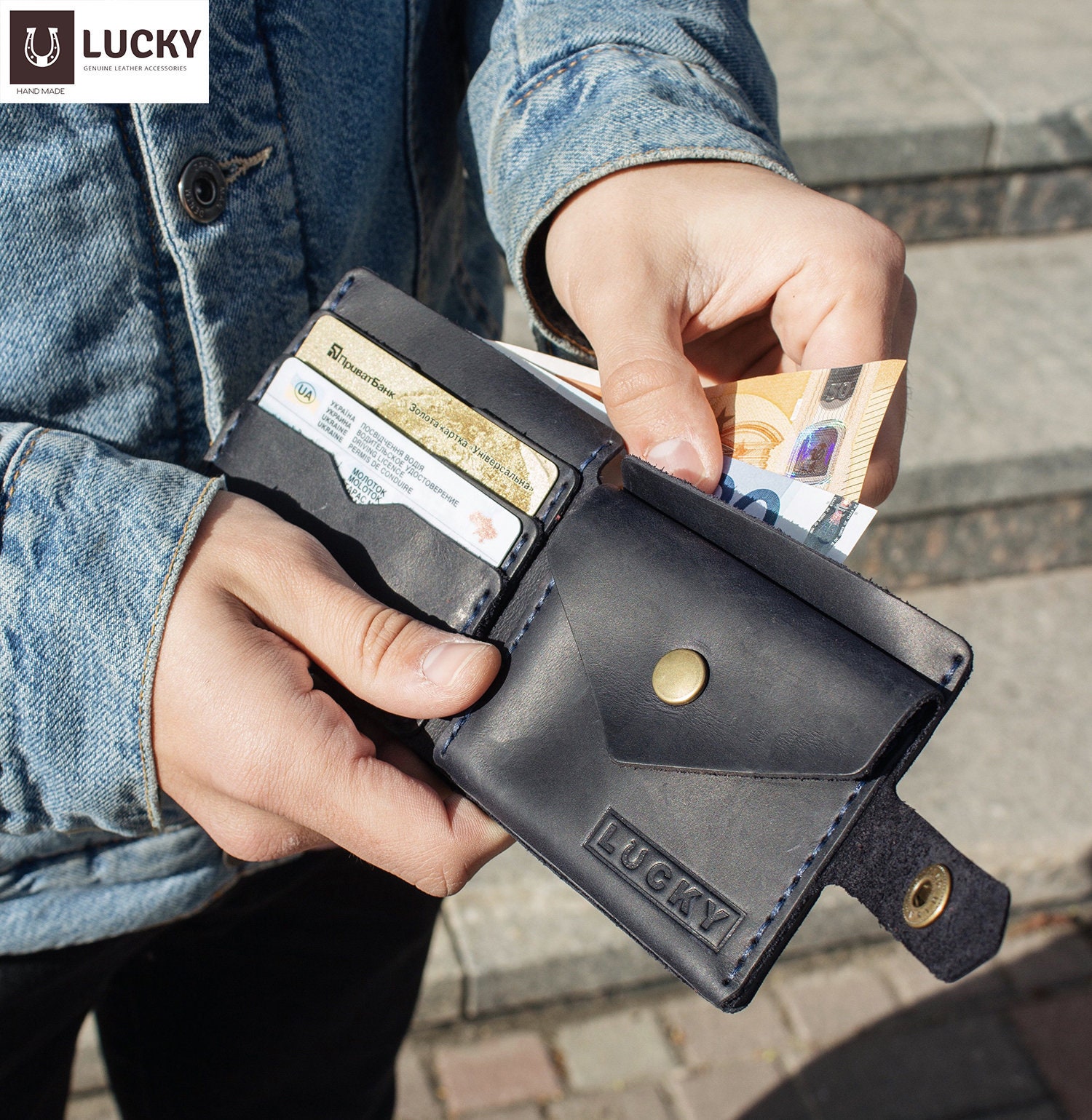 personalised small wallet