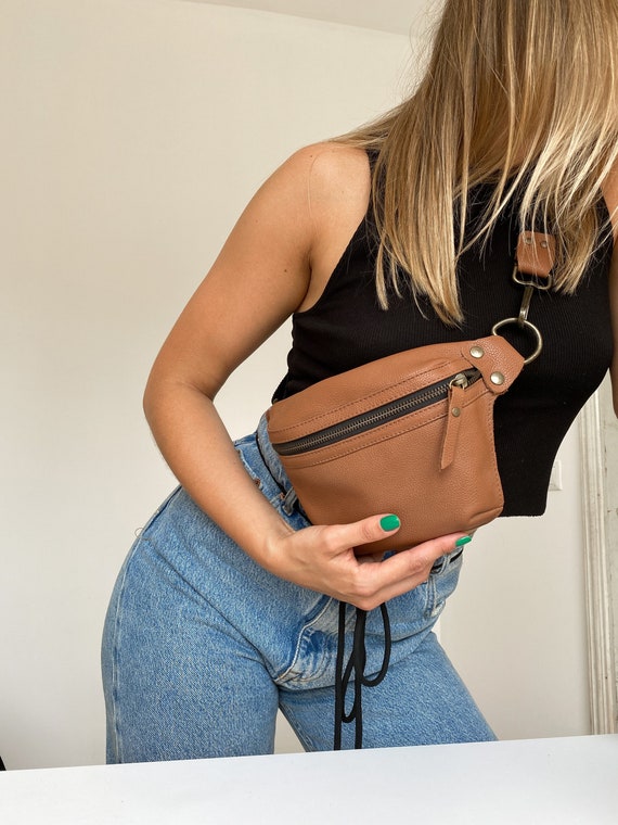 Small Bag Unisex, Womens Bag Leather, Leather Hip Bag, Men Hip Bag Leather, Festival Leather CrossBody Bag, Women's Gift Idea, Leather Bag