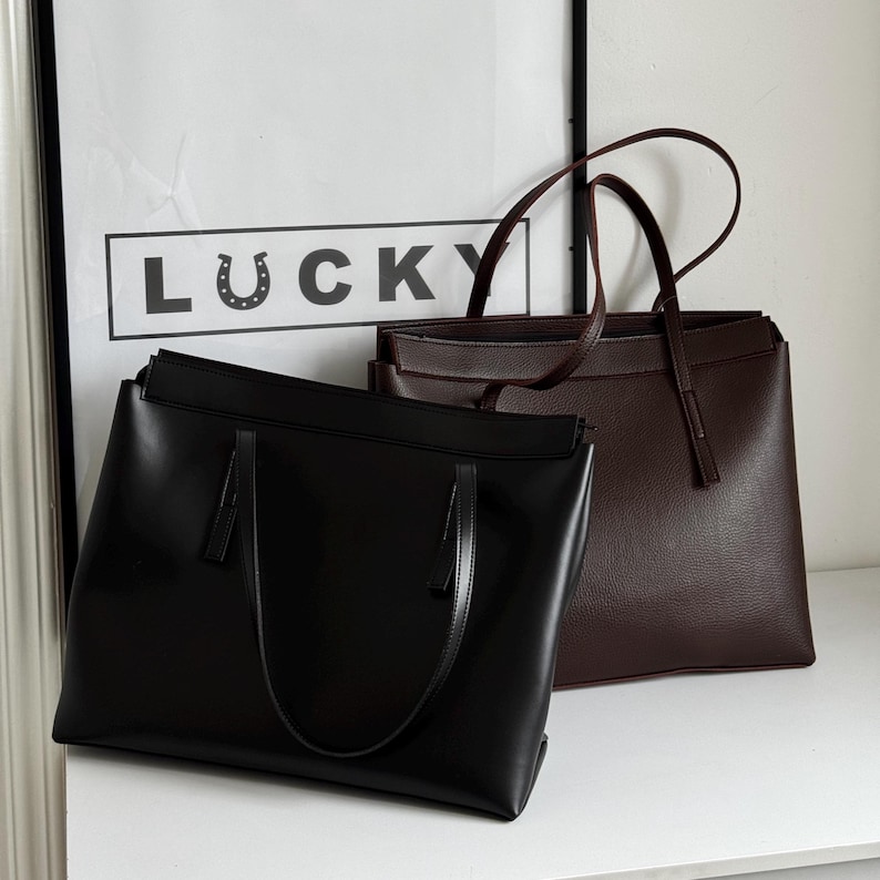 Colours For R Burgundy Tote Bag With Zipper | Large Shoulder Shopper | Everyday ...