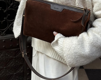 Crossbody Leather Bag for Women, Genuine Leather Tote Bag, Handmade Small Bag for Womens, Leather Women Handbag, Leather Shoulder Bag