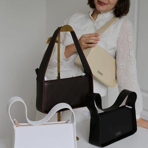 Eco Leather Shoulder Bag, Small Bag For Women,Women's Bag, Women's Gift, Shoulder Bag, Eco Leather Bag, Shoulder Bag Women, Women's Day Gift image 1
