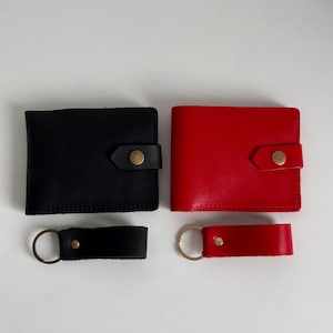 Juego de billetera de cuero con cinturón y llavero, accesorios de cuero genuino de primera calidad para hombres, cinturón elegante para mujeres, regalo ideal para el día de San Valentín