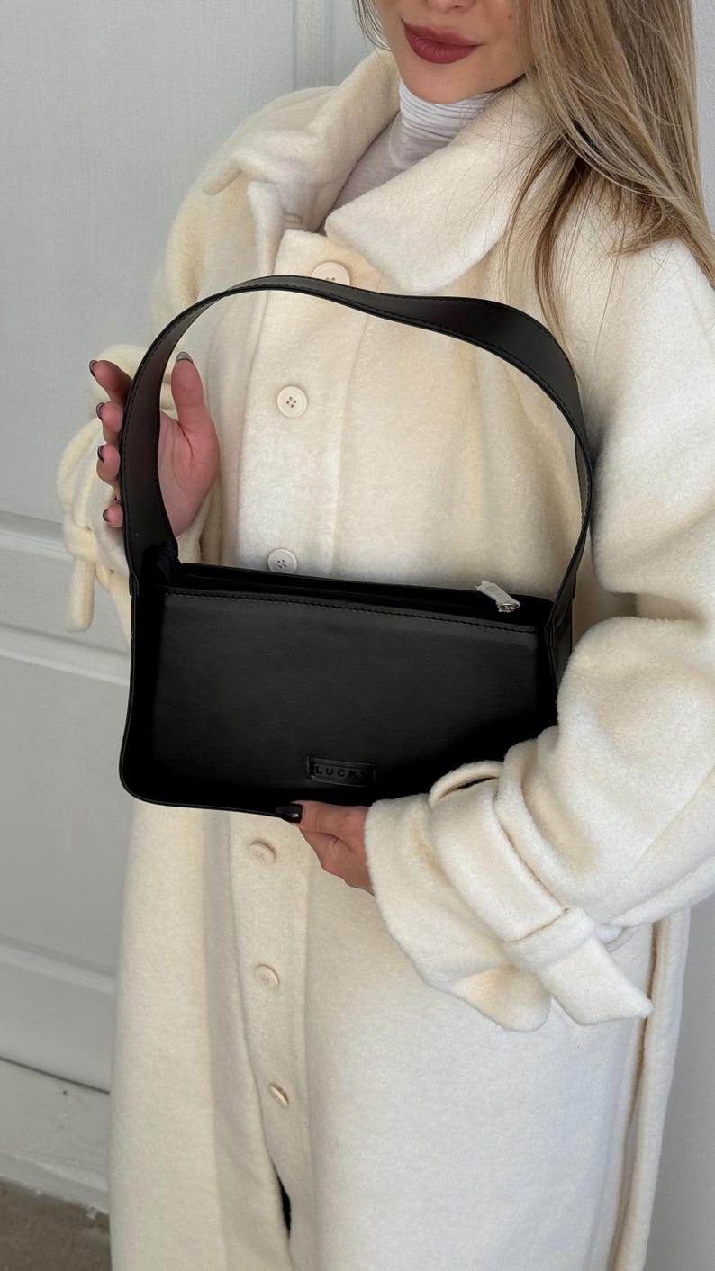 Eco Leather Shoulder Bag, Small Bag For Women,Women's Bag, Women's Gift, Shoulder Bag, Eco Leather Bag, Shoulder Bag Women, Women's Day Gift image 3