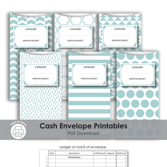 Cash Envelope System Printable PDF Etsy