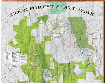 Cook Forest Trail Map Cook Forest | Etsy