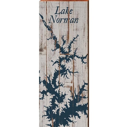 Lake Norman North Carolina Poster Skyline Art Print NC Item Etsy