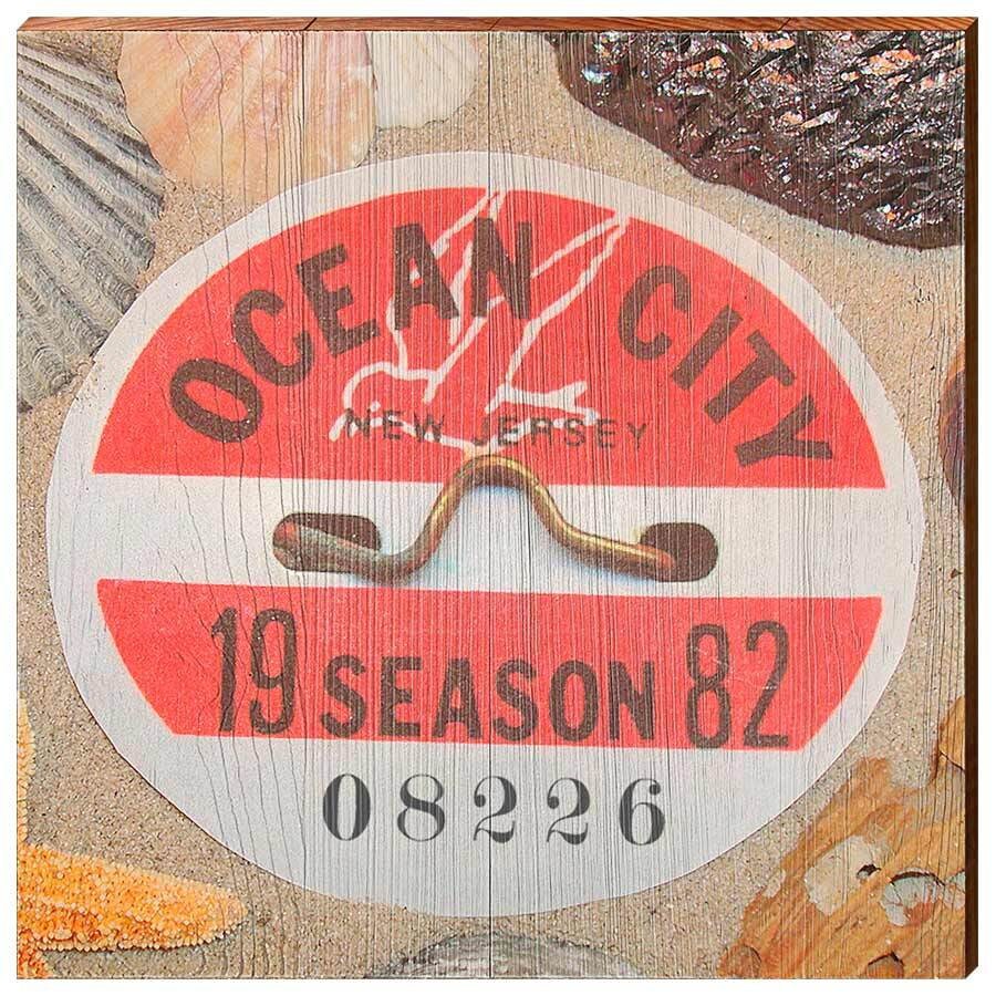 1982 Ocean City Badge NJ Seasonal Beach Tag 