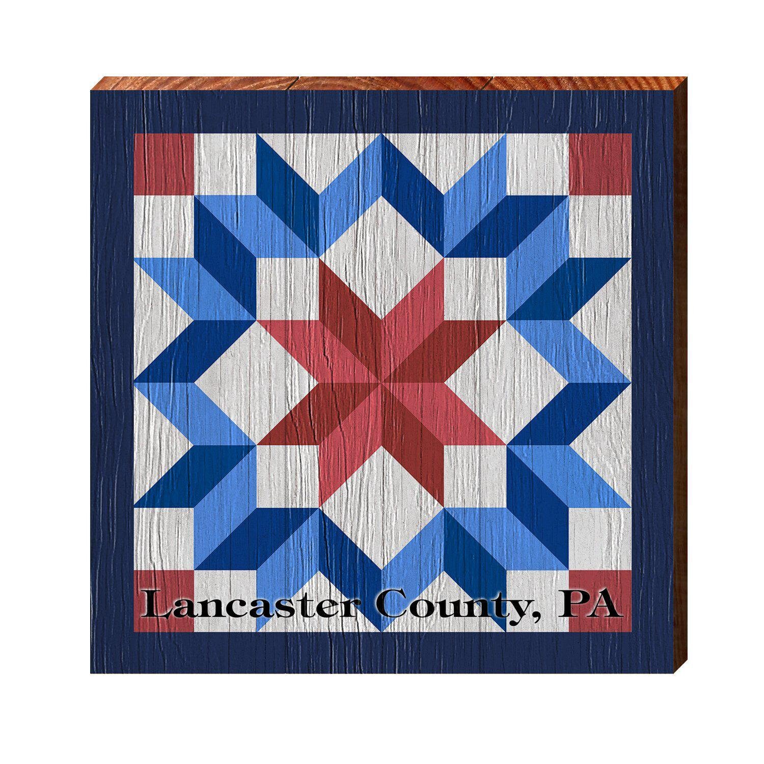 Lancaster County Pennsylvania Geometric Barn Quilt Wooden - Etsy
