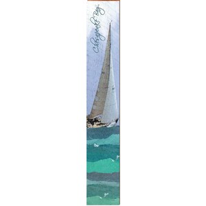 Chesapeake Bay Sailboat | Wall Art Print on Real Wood