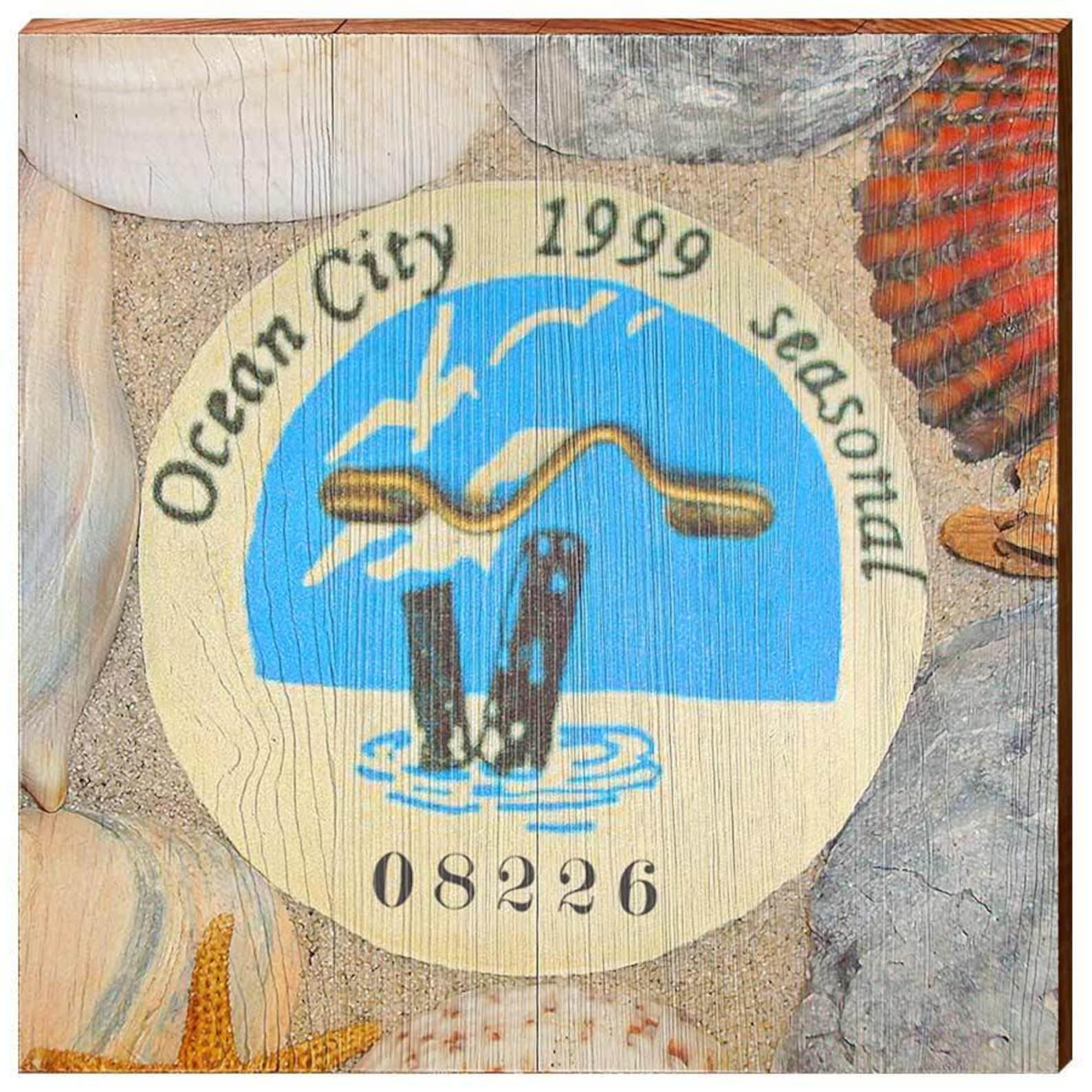 Ocean City New Jersey 1999 Beach Tag Art Etsy