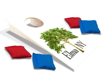 Elma New York Tree Cornhole de taille amusante JRU1