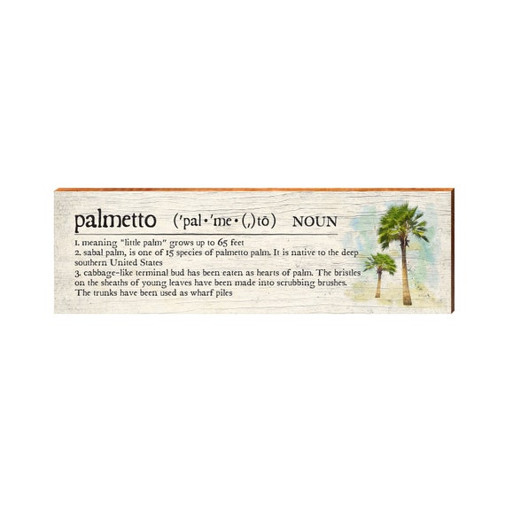 Palmetto Definition Real Wood Art Print HUN3 Etsy