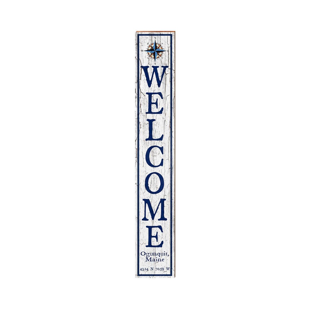 Ogunquit, Maine Welcome Sign | Wall Art Print on Real Wood - Etsy