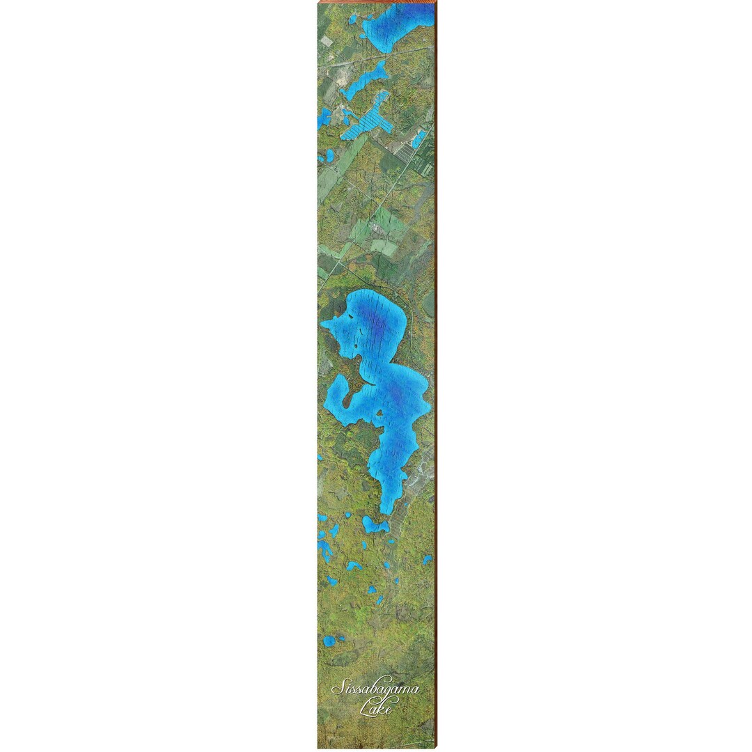 MILL WOOD ART Sissabagama Lake Map Home Decor Art Print on Etsy