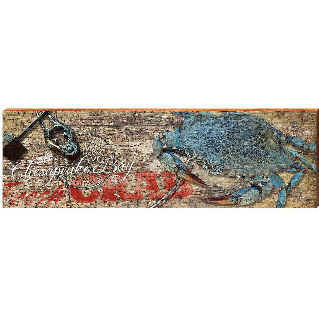 Chesapeake Bay Blue Crab | Wall Art Print on Real Wood - Etsy