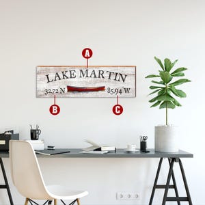 Personalized Town Name Wooden Sign | Customizable Wall Art Print on Real Wood