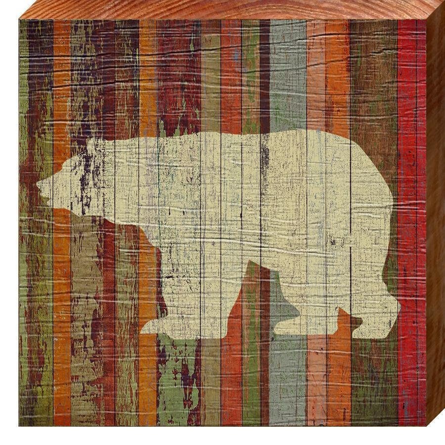 Bear Cub Definition Wooden Sign  Wall Art Print on Real Wood – Mill Wood  Art