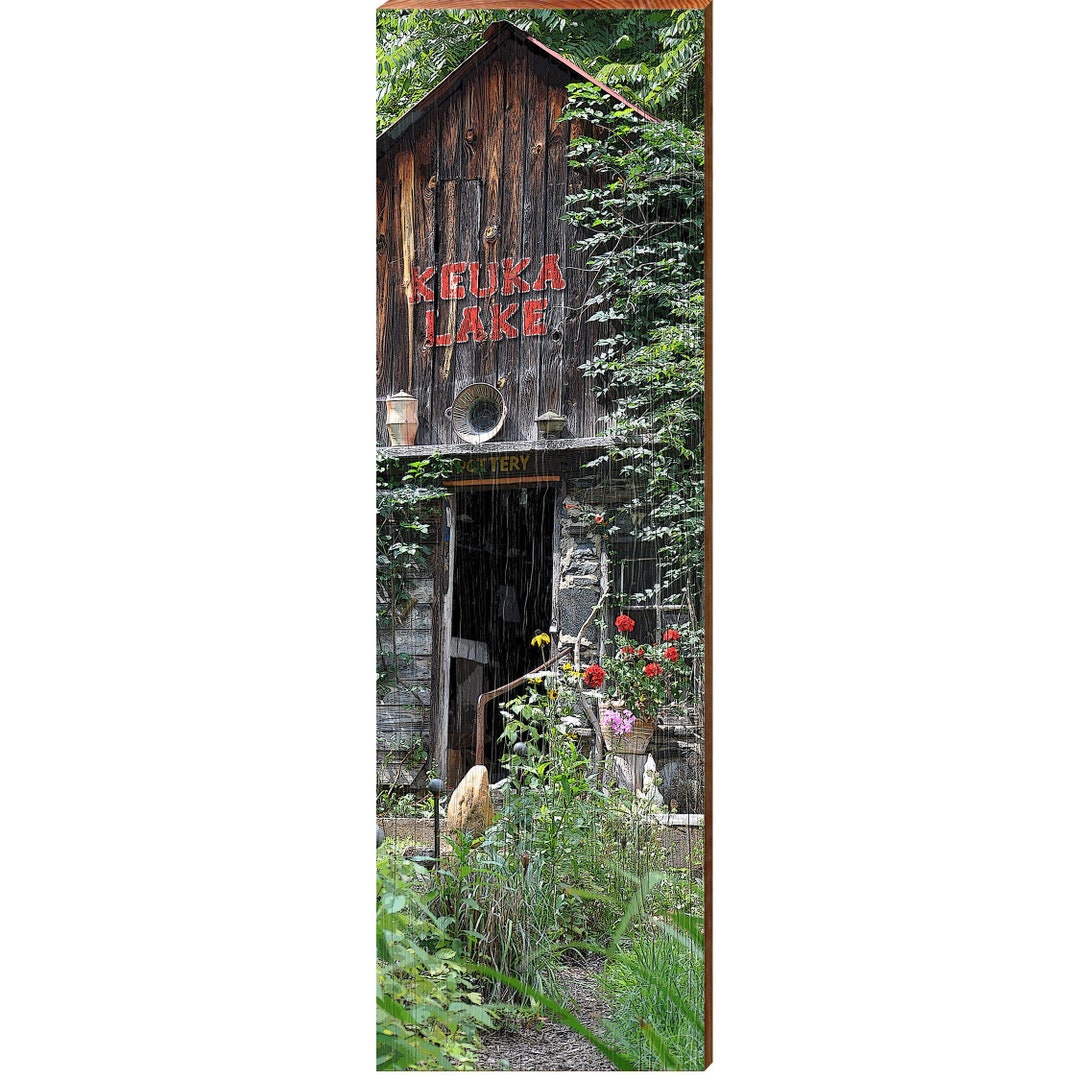 Keuka Lake Pottery Barn CRO1 Wall Art Print on Real Wood Etsy