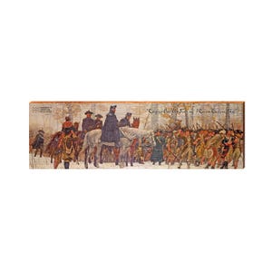 Cita de George Washington / Impresión artística real sobre madera