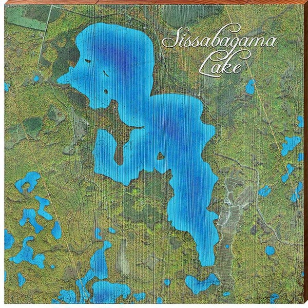 Sissabagama Lake Map Etsy
