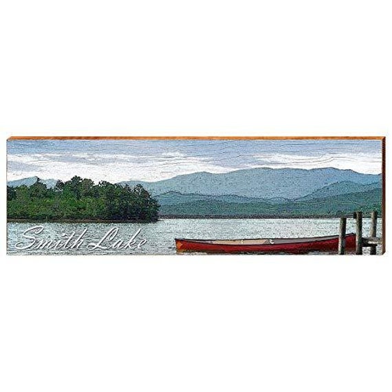 Smith Lake Scenic Red Canoe Alabama Home Decor Art Print On - Canoe Home Decor Smith Lake Scenic Red Canoe Alabama Home Decor Art Print On - Canoe Home Decor