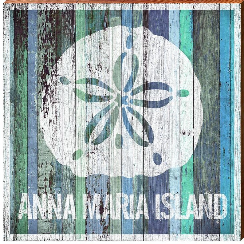 Anna Maria Island Blue Colorful Sand Dollar SAN1 Etsy