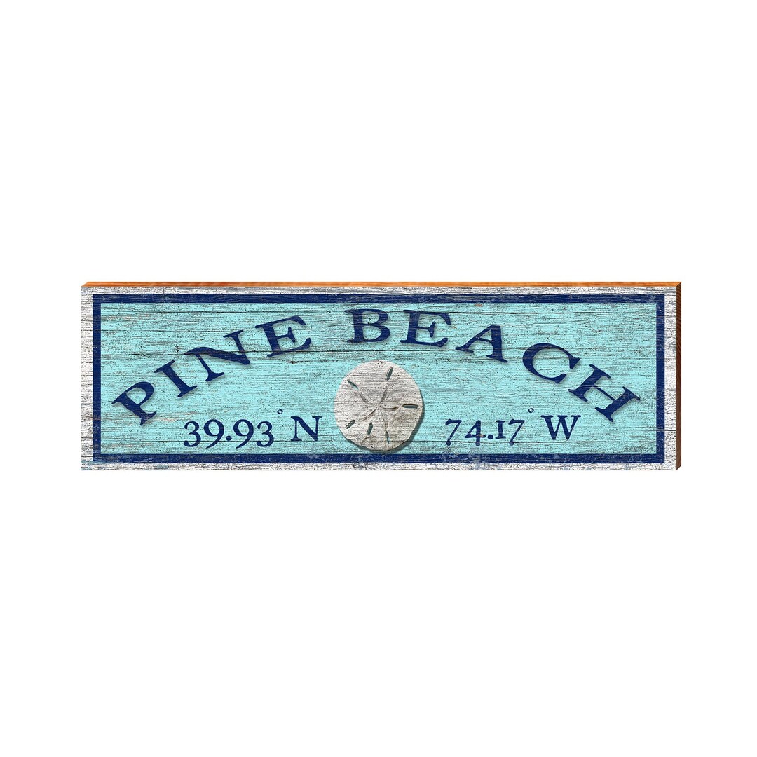 Pine Beach New Jersey Wooden Sign Wall Art Print on Real Etsy