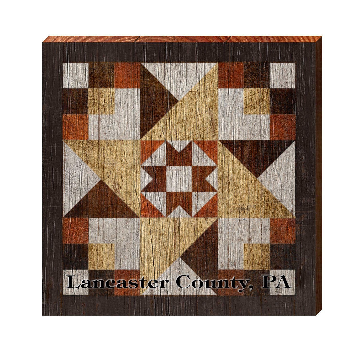 Lancaster County Pennsylvania Mosaic Barn Quilt Wooden Sign - Etsy