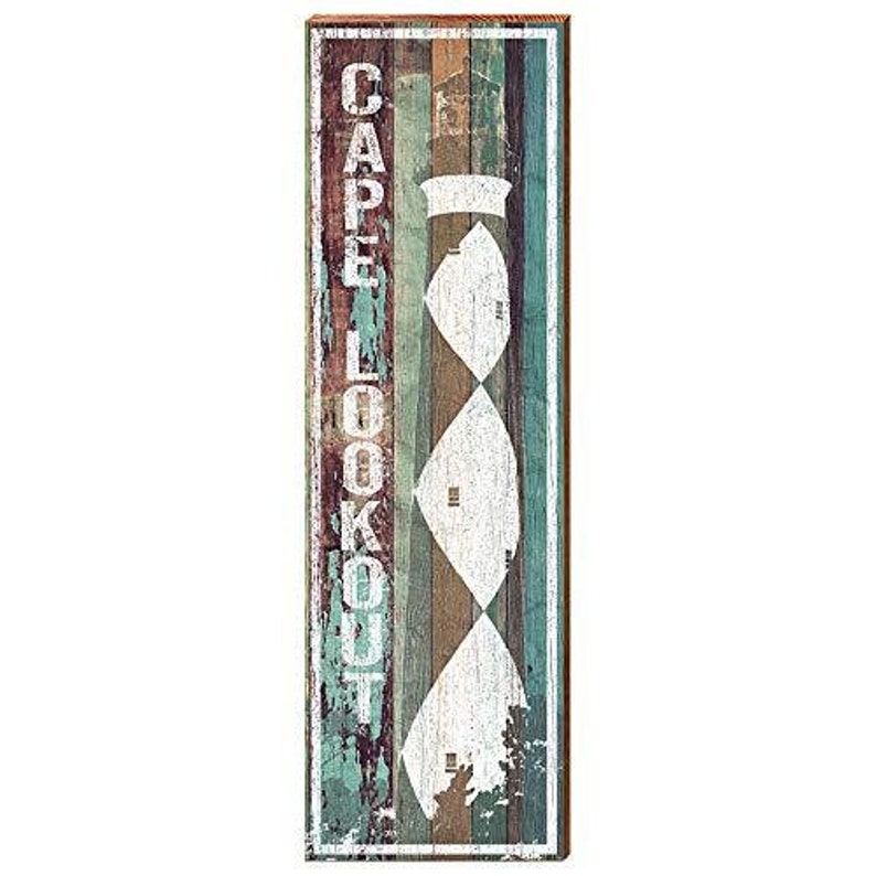 Cape Lookout Lighthouse Shabby Coastal Home Decor Art Print on Etsy