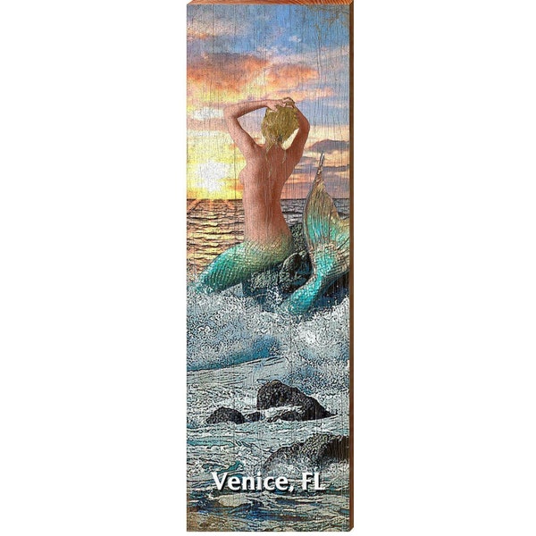 Wood Art Venice Fl Mermaid Etsy