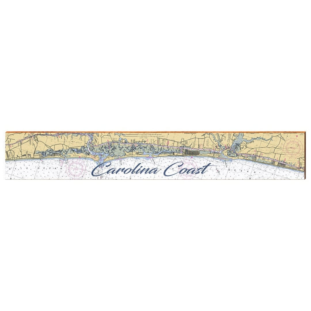 Carolina Coast Map - Etsy