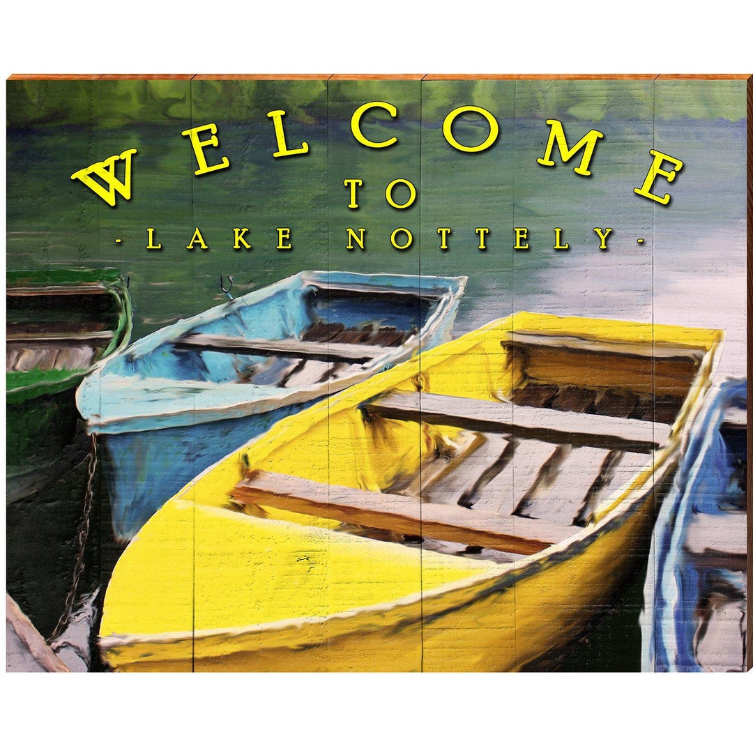to Lake Nottely Colorful Boats Wall Art Print on Etsy