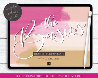 Lettering Brushes for Procreate – Basics Brush Set (Digital Download)