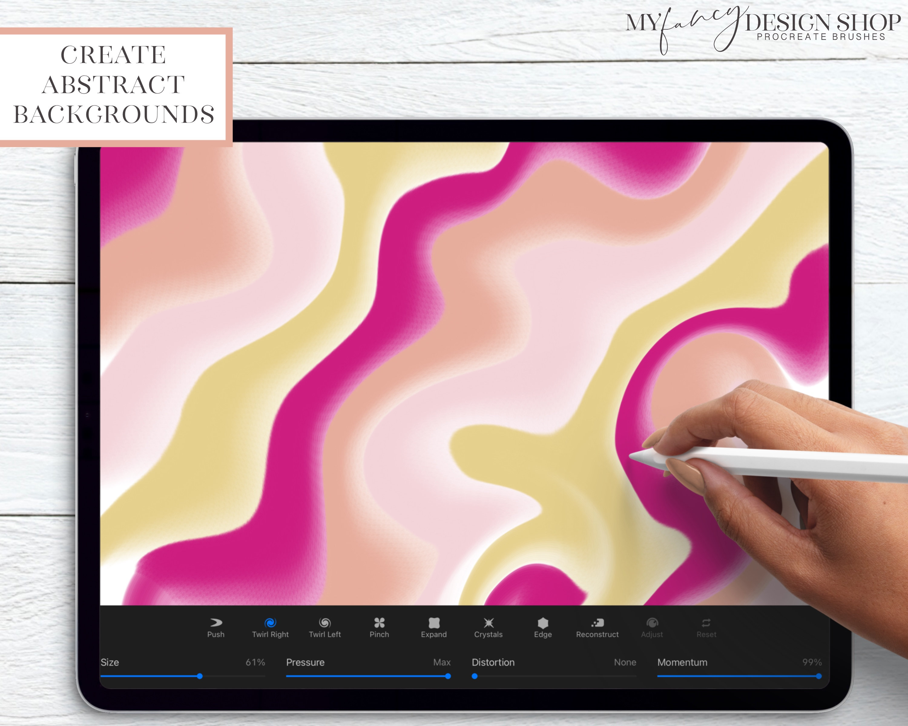 Fade Lettering Procreate Brushes - Shadow Lettering Brush Set - Digital ...