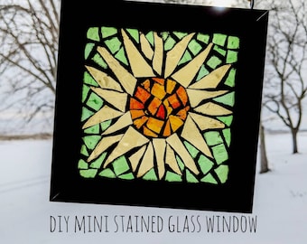 DIY glas-in-loodraam, mozaïekraam, knutselset voor volwassenen